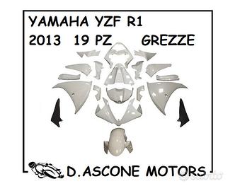 KIT CARENE ABS YAMAHA YZF R1 2013 NON VERNICIATA 1