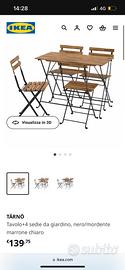 Tavolo ikea tarno da giardino o esterno