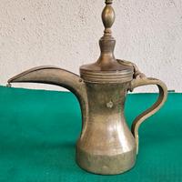 CAFFETTIERA ARABA DALLAH VINTAGE MOKA RARA OTTONE