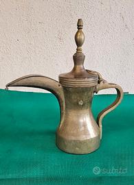 CAFFETTIERA ARABA DALLAH VINTAGE MOKA RARA OTTONE