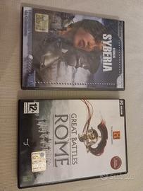 2 videogiochi per PC Syberia e Great Battles of Ro