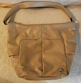 Borsa donna Mandarina Duck, pelle, colore beige