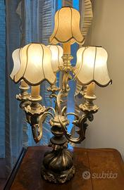 Lampada da Tavolo Candelabro Vintage a 6 Luci