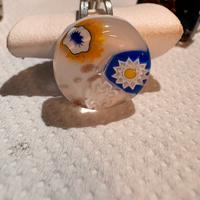 Gioiello anello in vetro di murano