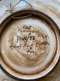 Piatti decorati di Mancinelli