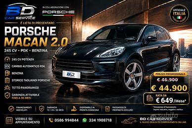 PORSCHE MACAN 2.0 245 CV PDK - UFFICIALE ITALIA - 
