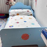 Lettino bambini con sponde anti-caduta + materasso