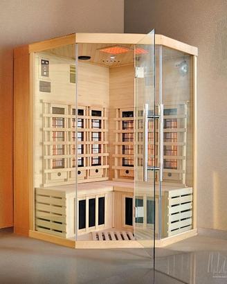 Sauna Angolare Infrarossi NUOVA 120x120x190 cm