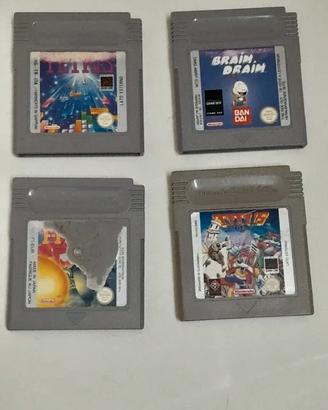 4 giochi nintendo game boy tetris brain draim titu