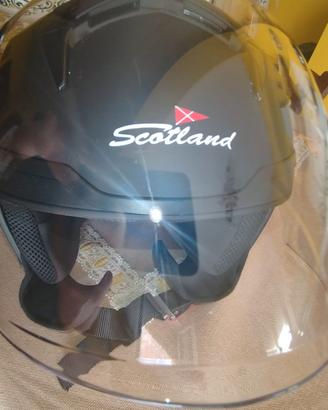 Casco jet Scotland nero-taglia L-come nuovo