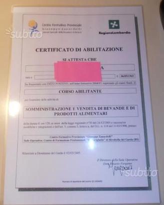 Documentazione rec completa di scia