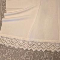 Lenzuolo Matrimoniale con pizzo fatto a mano