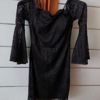 Abito Nuovo Nero in Pizzo Boutique Italiana Tg. S