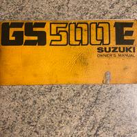 Manuale Uso E Manutenzione Suzuki GS 500E  1977