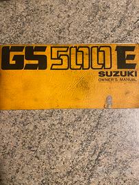 Manuale Uso E Manutenzione Suzuki GS 500E  1977
