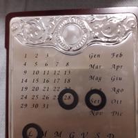 calendario perpetuo in argento 