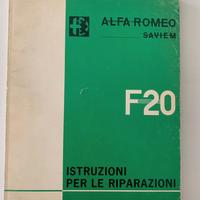 Manuale riparazioni alfa f20 saviem 1969