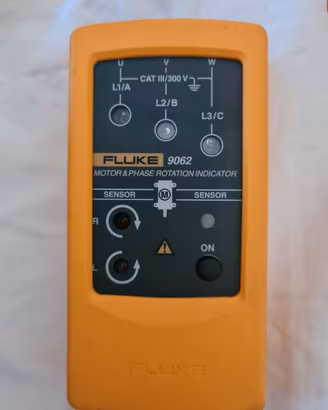 Fluke 9062 Indicazione rotazione di fase e motore