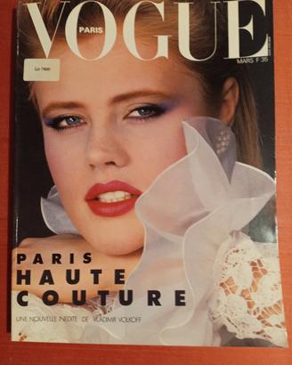 Vogue Paris marzo 1983 editoriali intatti 