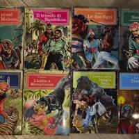 Lotto 8 libri Emilio Salgari – ciclo Sandokan (vin