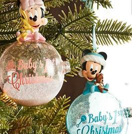 Palline Disney "Il mio primo Natale"