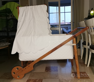 Culla a dondolo Il Gufo in legno