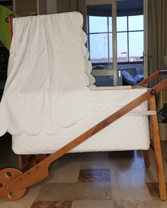 Culla a dondolo Il Gufo in legno