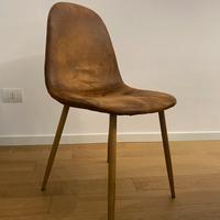 Maison du Monde 4 Sedie Clyde Microfibra Marrone