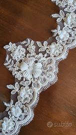 Pizzo makrame' francese a rilievo per rifinire