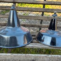 Lampadario industriale smaltato