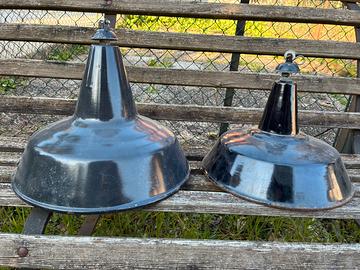 Lampadario industriale smaltato