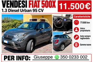 Fiat 500X 1.3 Multijet diesel 95 CV bicolore