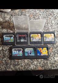 7 cartucce Sega Game Gear