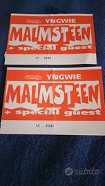 Biglietti Originali Usati Concert Yngwie Malmsteen