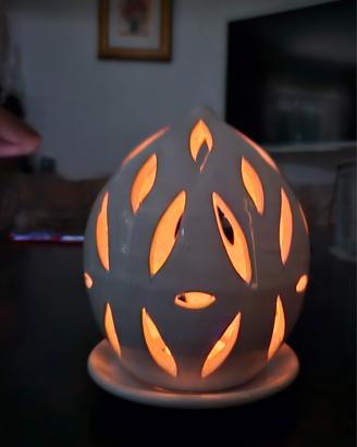 pumo pugliese in ceramica bianco