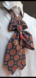 cravatta-sciarpa gioiello in seta vintage Cardin 