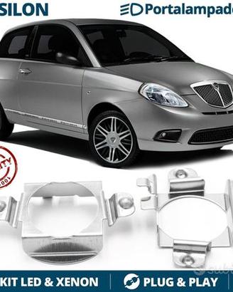 2 ADATTATORI montaggio KIT LED H7 LANCIA YPSILON