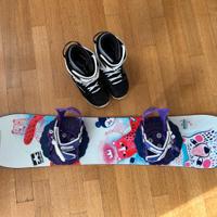 Tavola Snowboard Burton Bambina 110 e Scarponi