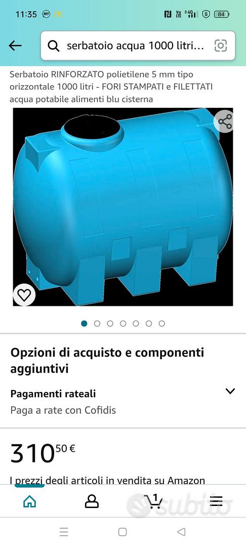 Serbatoio acqua 1000 litri