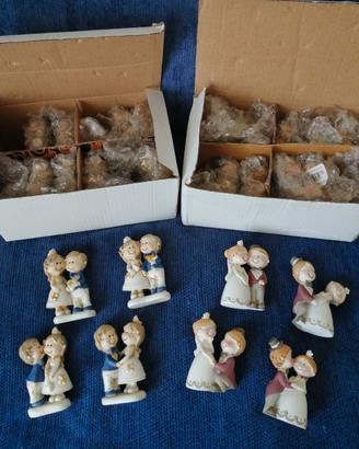 Figure SPOSI in resina - h cm. 7 - otto modelli