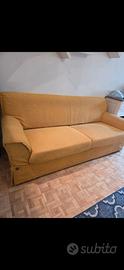 DIVANO LETTO A 3 POSTI IN TESSUTO SFODERABILE