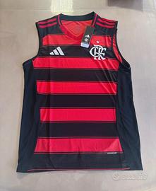 Canotta ufficiale Adidas Flamengo con cartellino