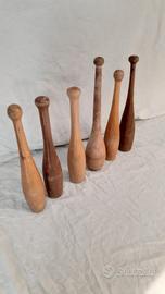 birilli clavette forme miste per arredo vintage 