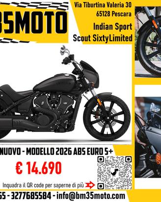 Indian Sport Scout Sixty 2026