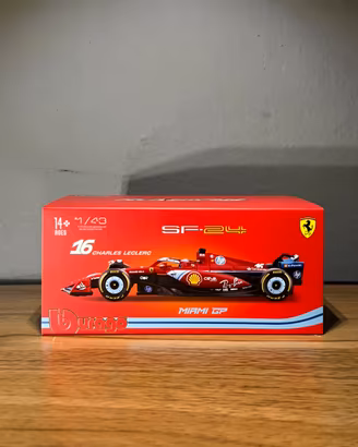Ferrari SF24 Charles Leclerc Miami GP bburago 1/43