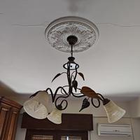 Lampadario classico in ferro battuto – 3 luci