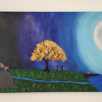 Quadro acrilico su tela