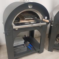 Forno clementi legna gas hybrid refrattario fiera