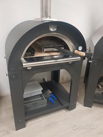 Forno clementi legna gas hybrid refrattario fiera