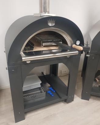 Forno clementi legna gas hybrid refrattario fiera